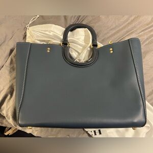 Navy Blue Coach Rae Tote